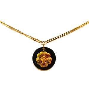 Chanel Camellia Round Pendant Necklace #209120C73B